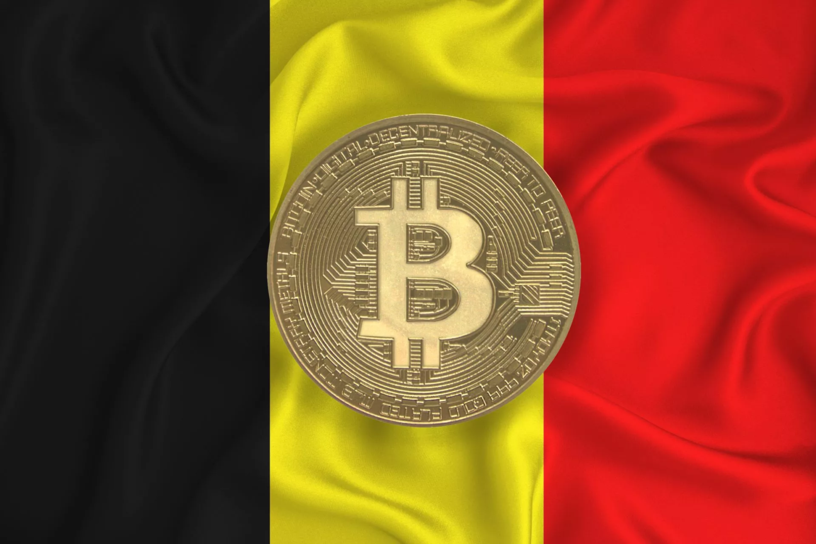 België Vlag Bitcoin
