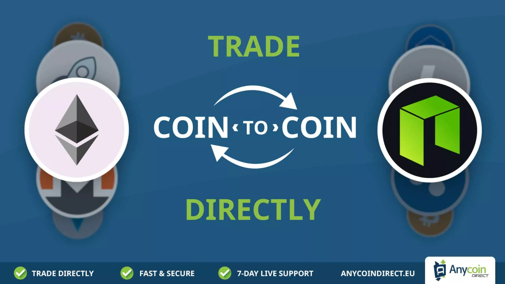 Anycoin Direct voegt nieuwe service toe: Coin-to-Coin traden