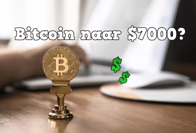 Bitcoin koers bouwt op en gaat gooi doen naar 7000 dollar