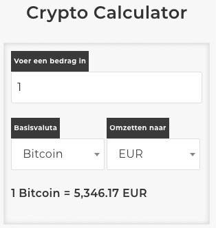 crypto calculator