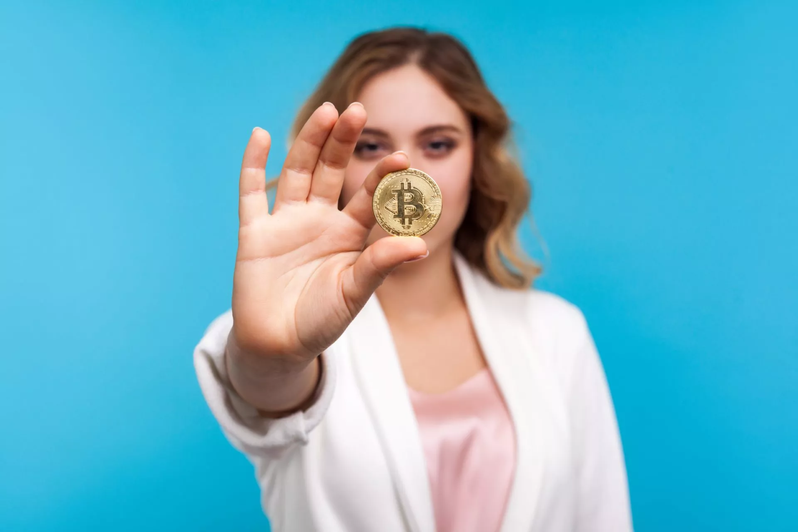 vrouw bitcoin