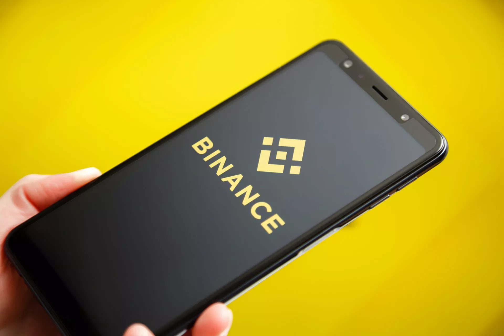 Binance Logo Smartphone