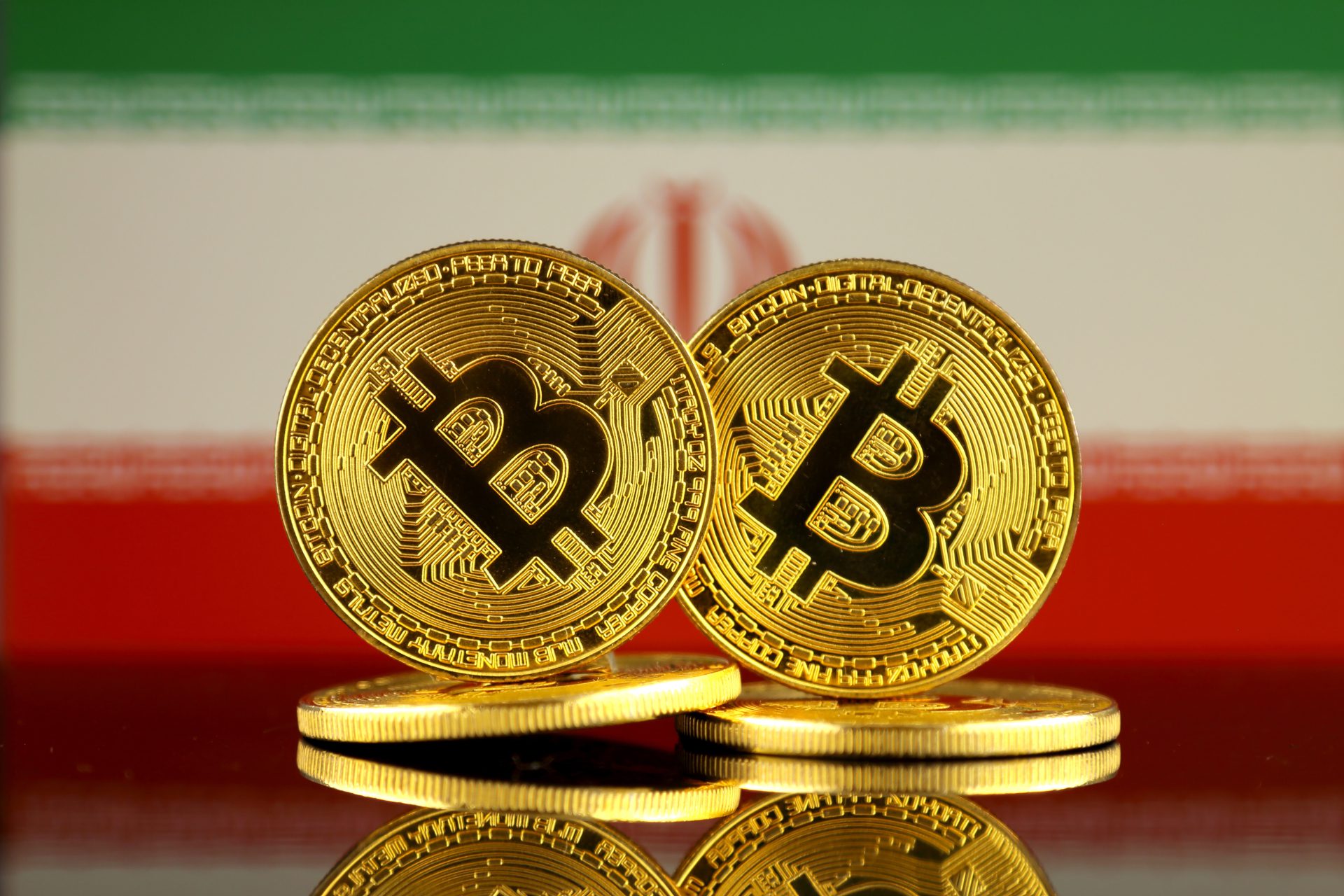 Bitcoin Iran Flag