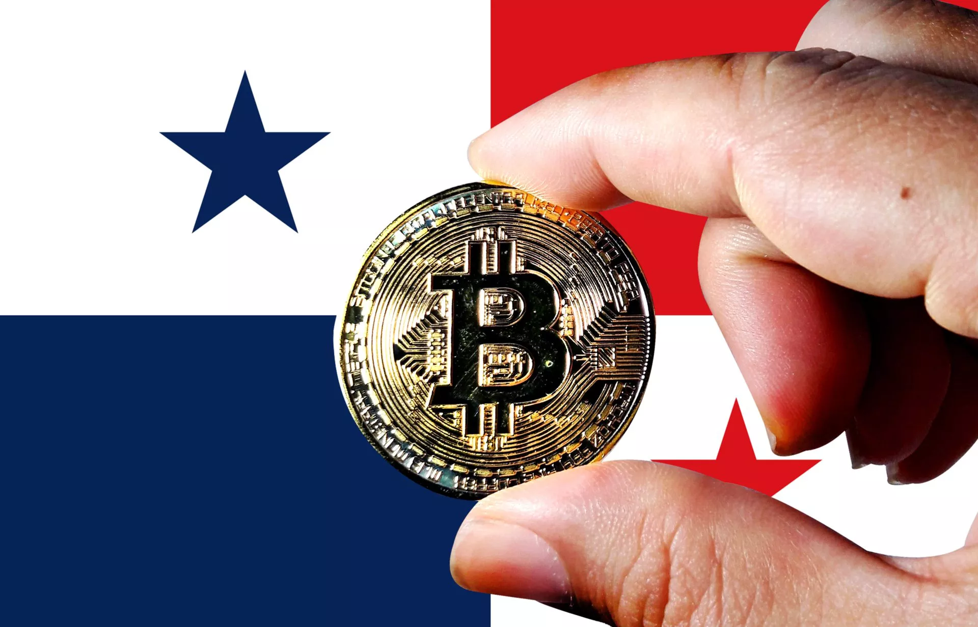 Panama Flag Bitcoin BTC