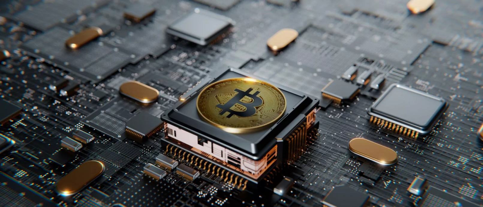 Bitcoin BTC over a microprocessor