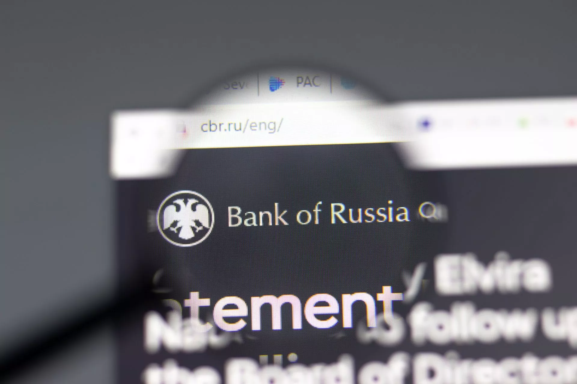 Bank of Russia Website and Logo