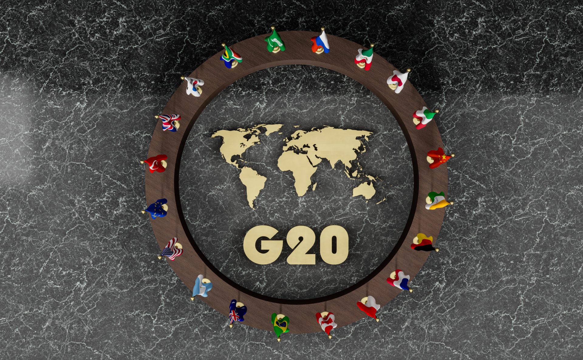 Flags G20 membership