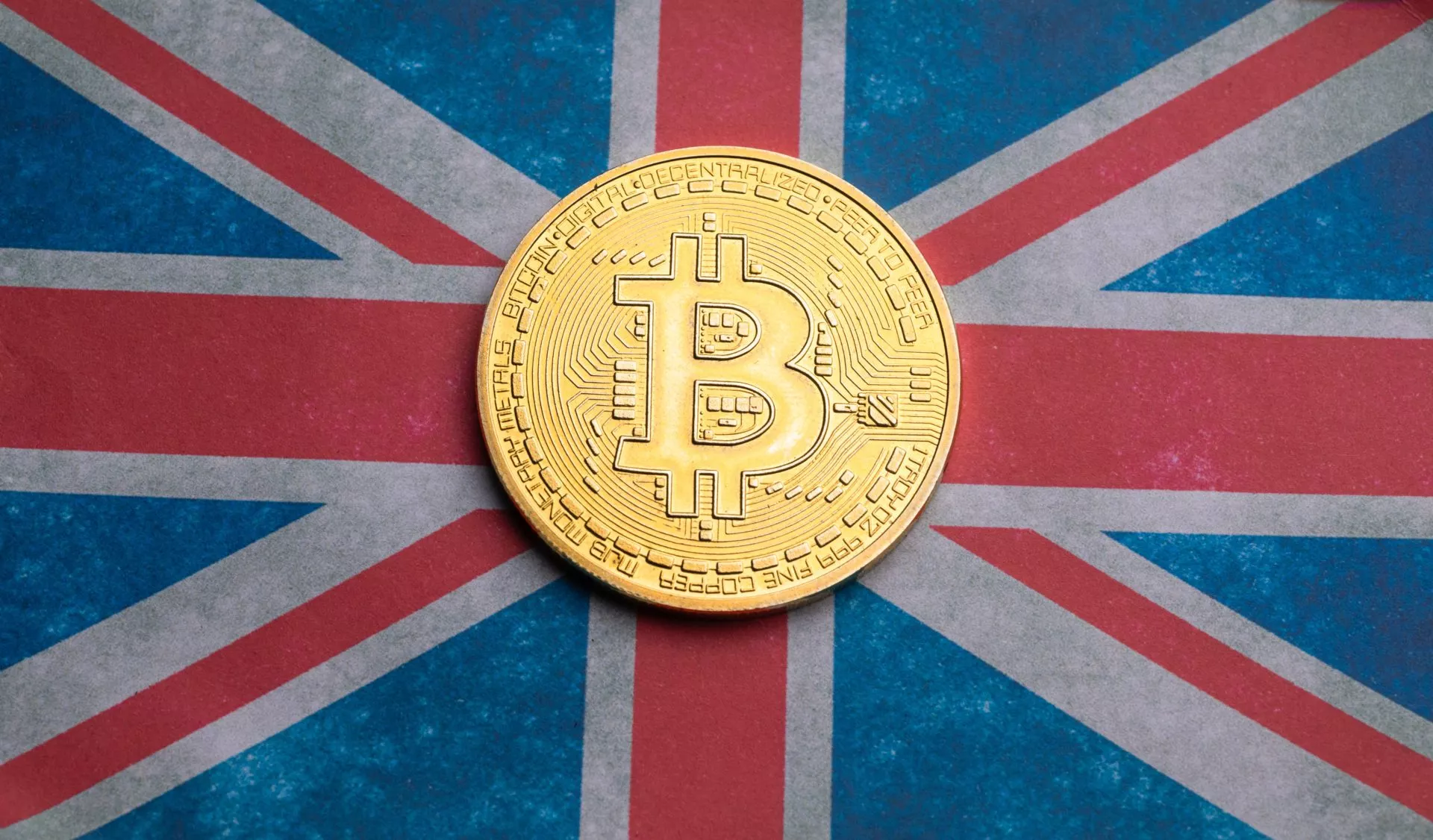 Bitcoin (BTC) United Kingdom (UK) Flag