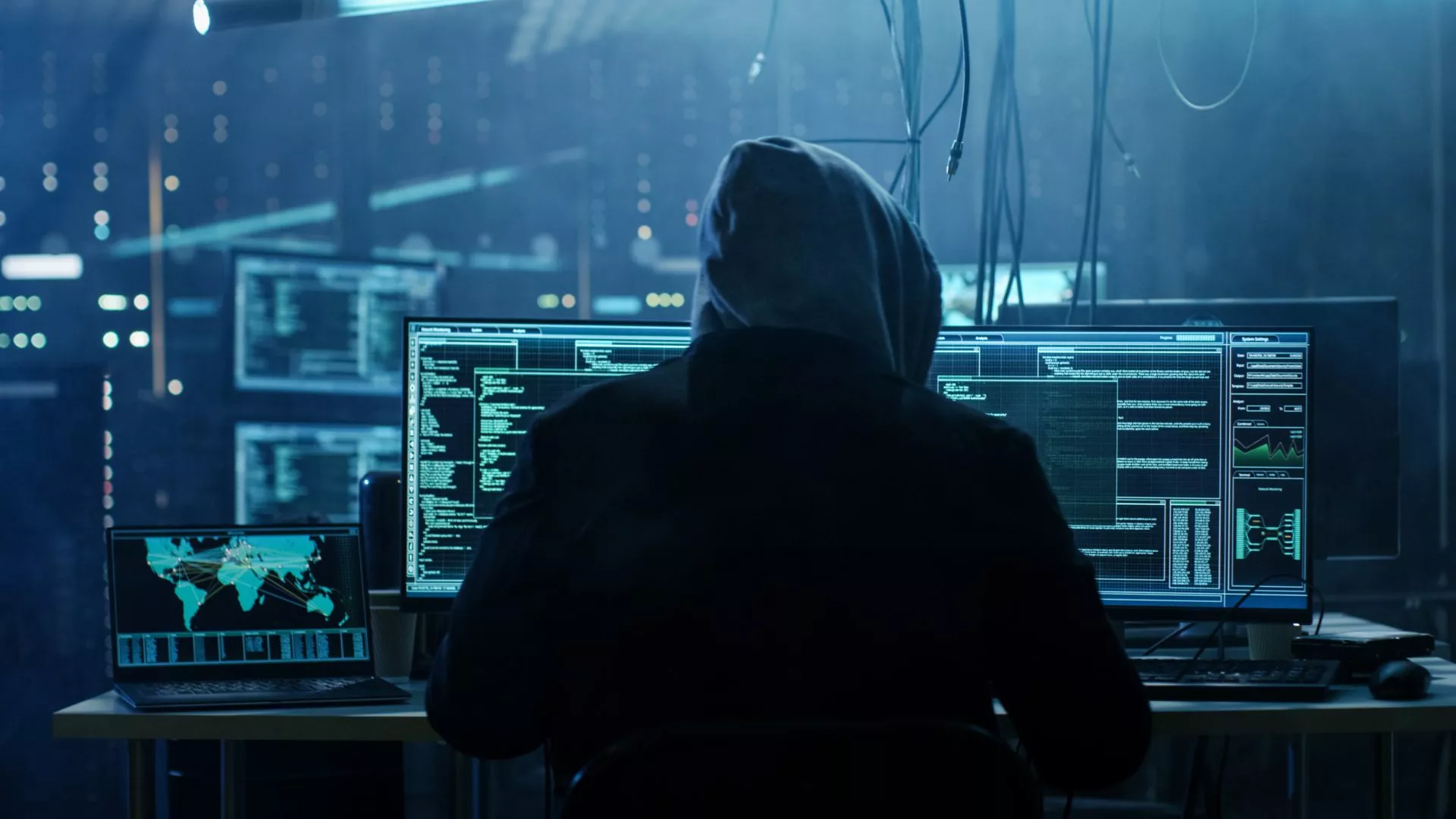 Dangerous Hooded Hacker