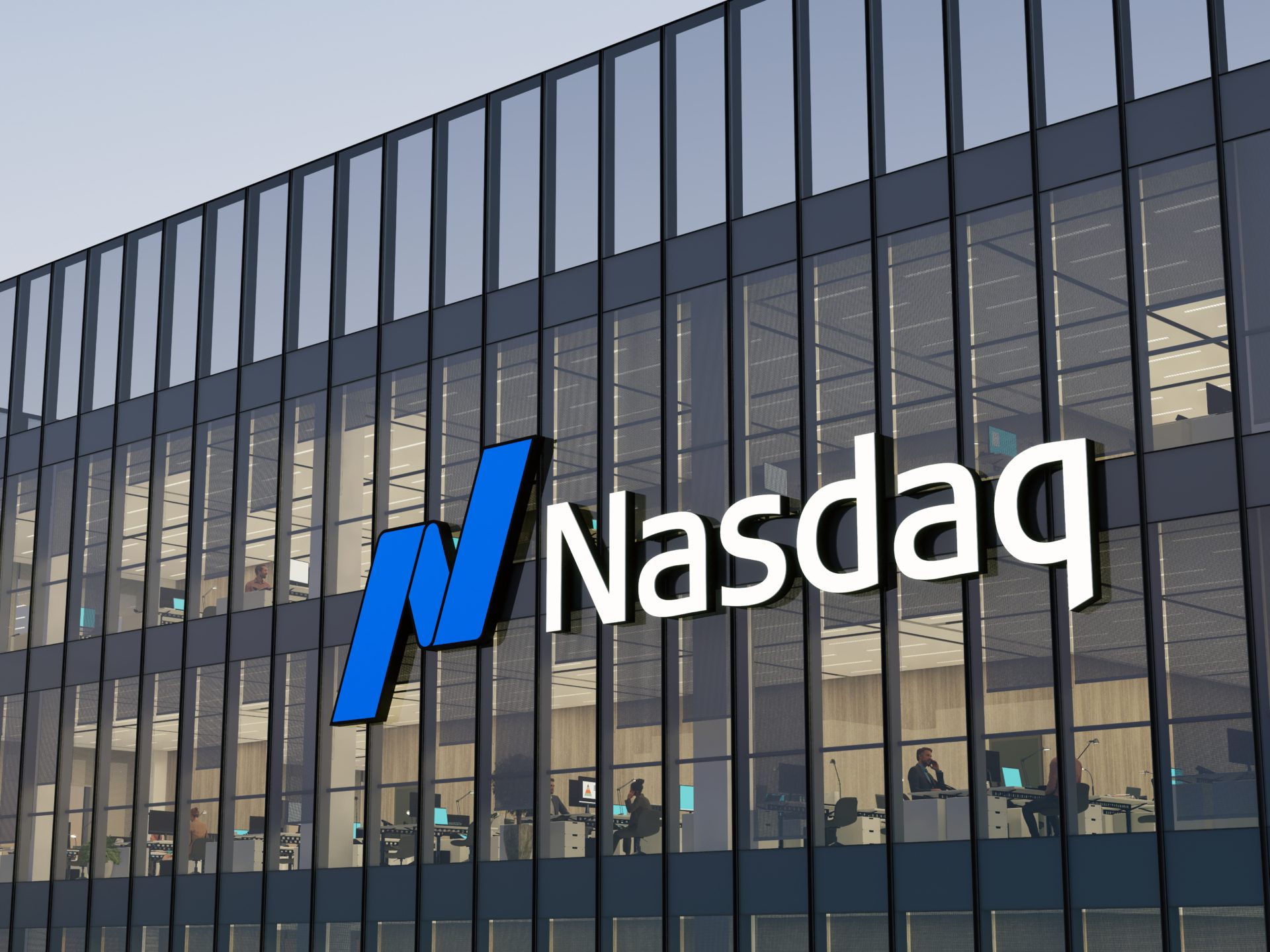 Nasdaq Logo on Office