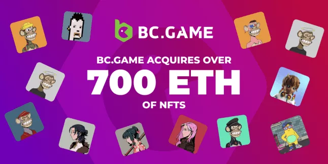 BC.GAME investeert 700 ETH in NFT’s voor een betere metaverse