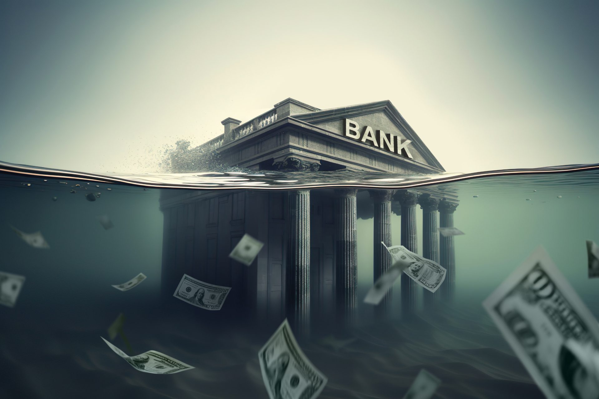 bank onder water