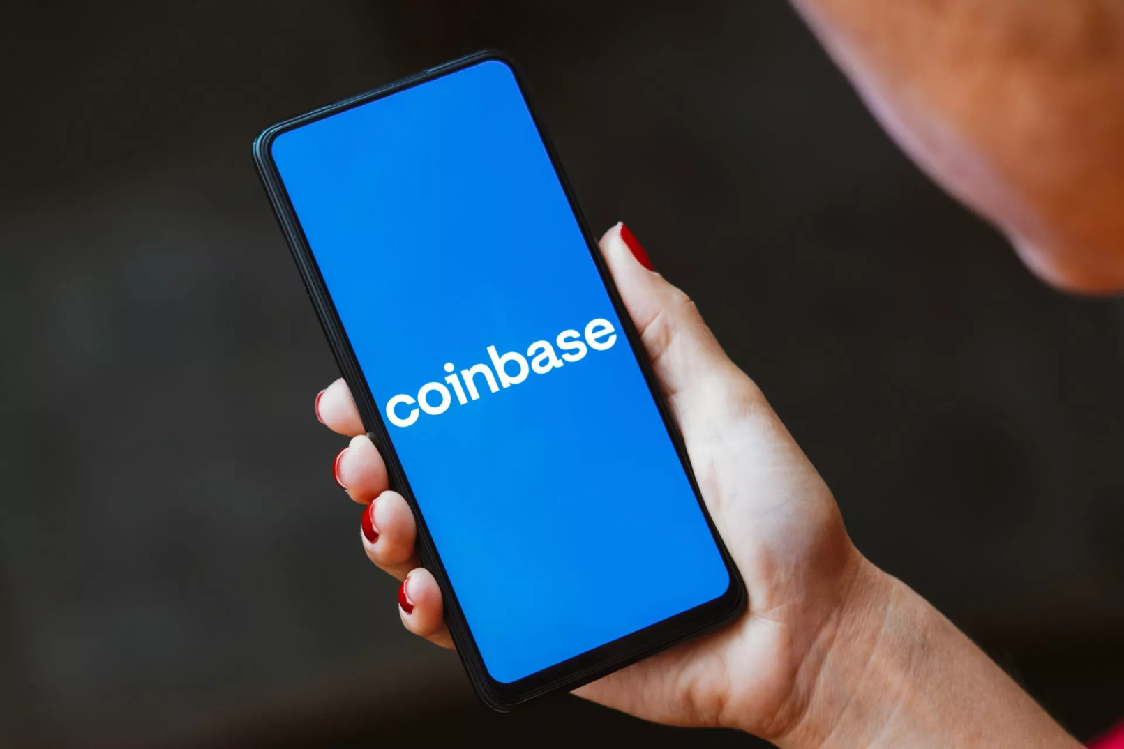Coinbase Logo Smartphone