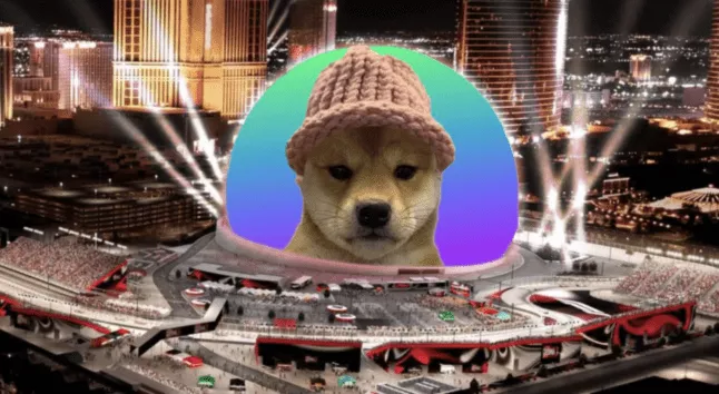 Dogwifhat (WIF): De meme coin die gaat schitteren op de Las Vegas Sphere