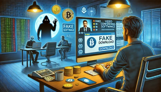 Nep-videoconferentiesoftware gebruikt voor crypto-diefstal