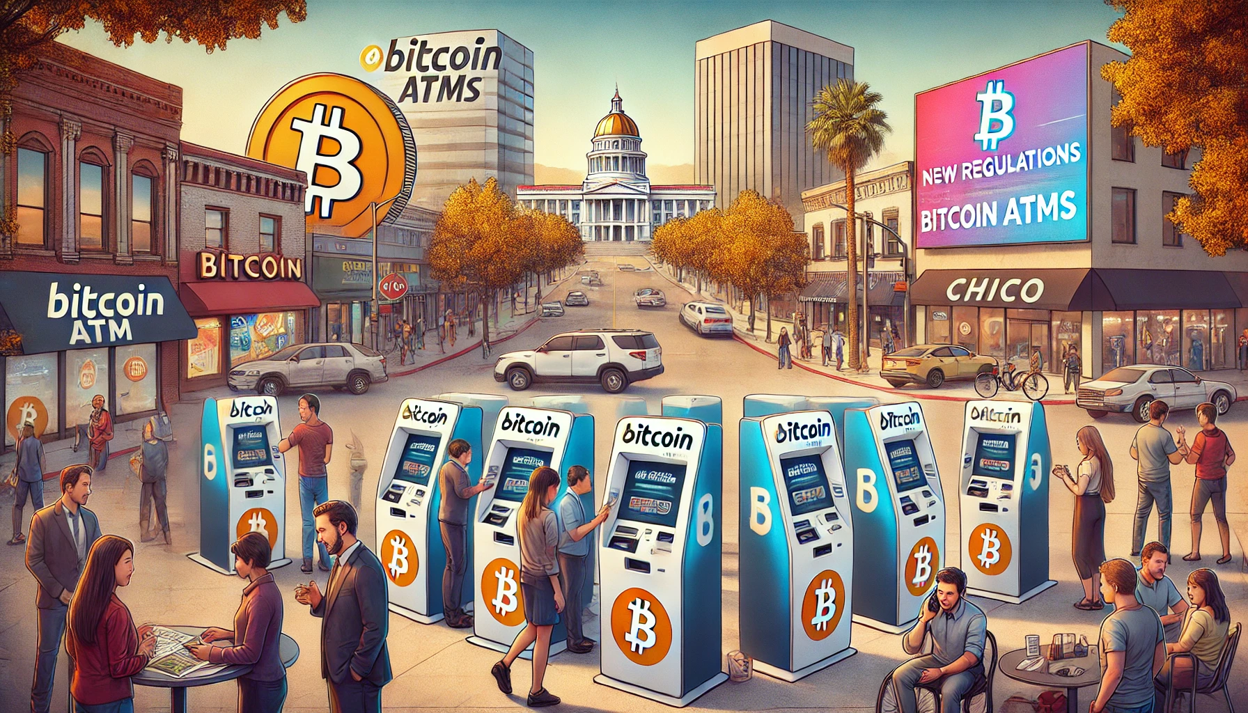 Strengere regelgeving voor Bitcoin-geldautomaten in Chico, Californië