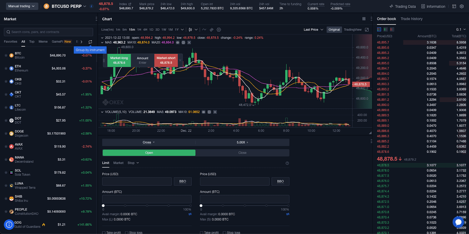 okx advanced test