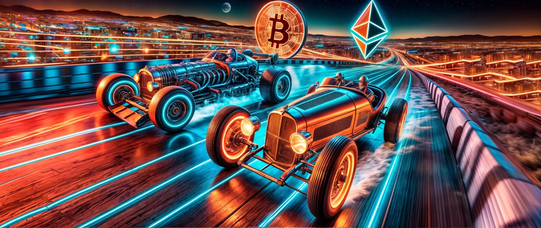 ETH vs Bitcoin race