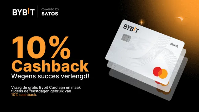 Bybit (powered by SATOS) verlengt succesvolle 10% Cashback Campagne!