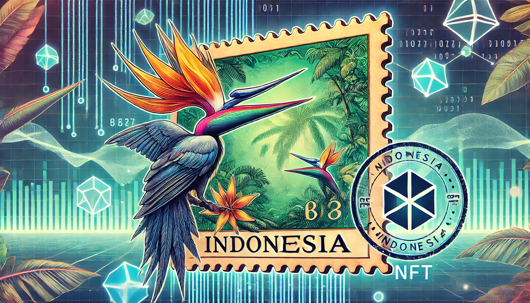 Pos Indonesia lanceert eerste NFT-postzegels: Traditie ontmoet blockchaintechnologie