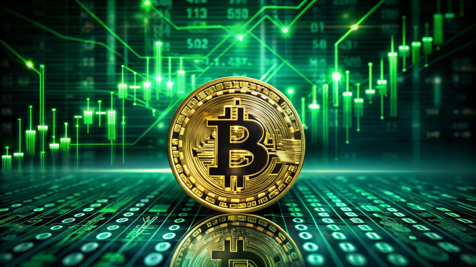 bitcoin stijgt, bitcoin groen, btc