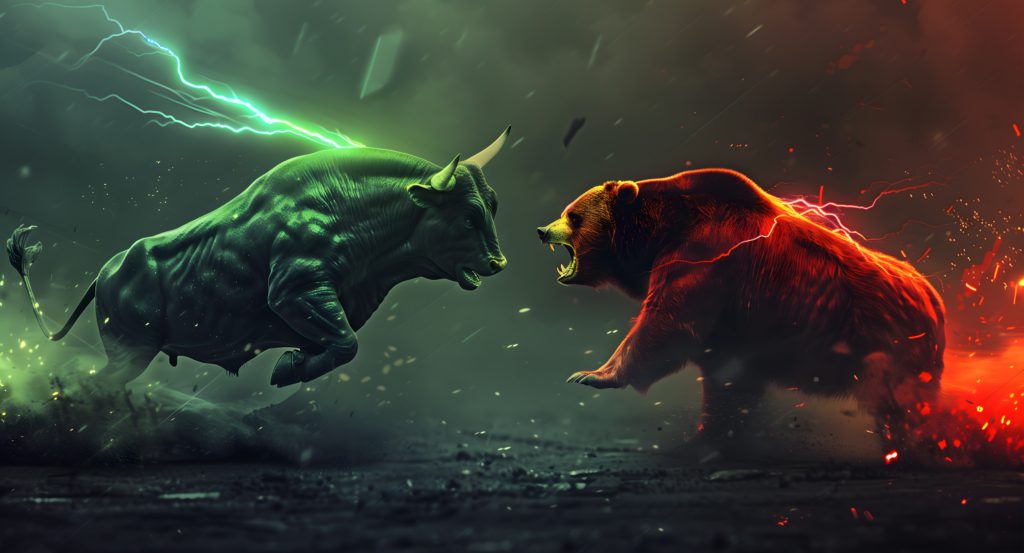 bull vs bear, bullmarkt, bullmarket, bullish, bear, bearmarkt, bearmarket