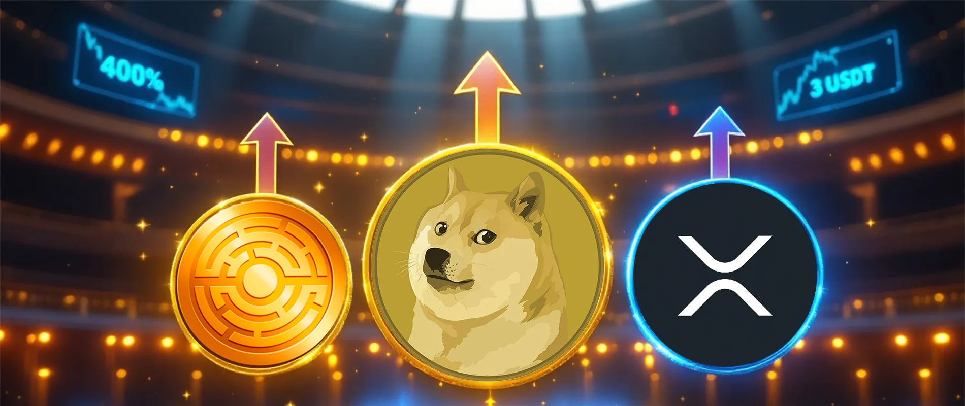 Doge en andere cryptowinnaars