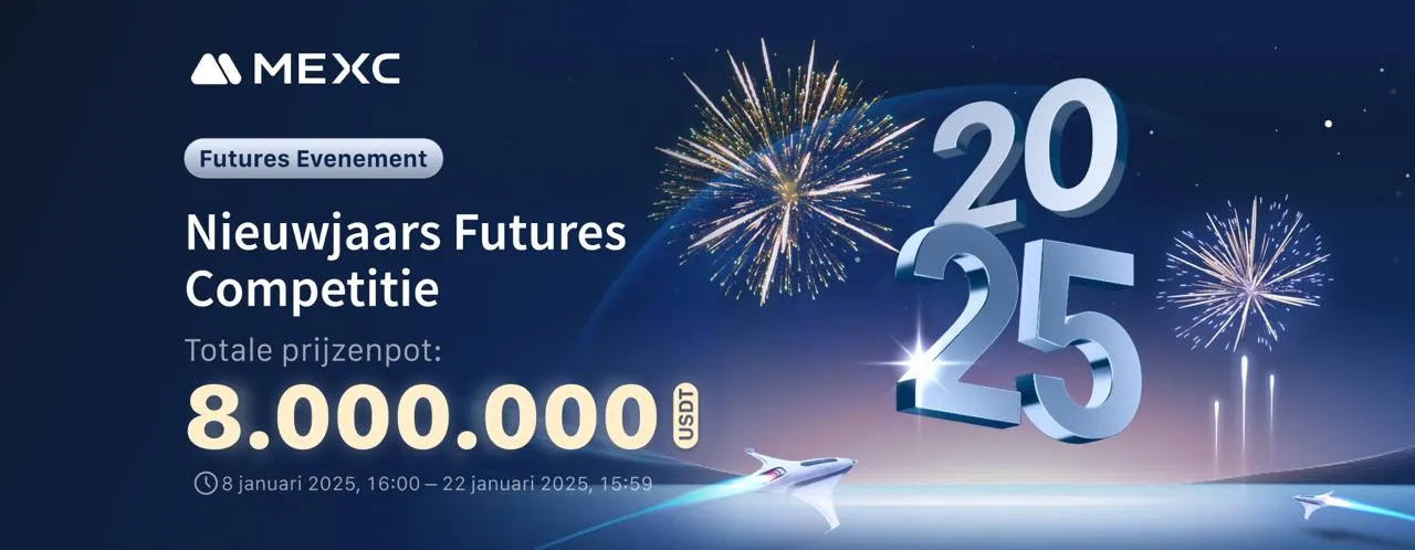 MEXC Lanceert New Year Futures Competition: Begin 2025 Met Glorie en Win Tot 8 Miljoen USDT