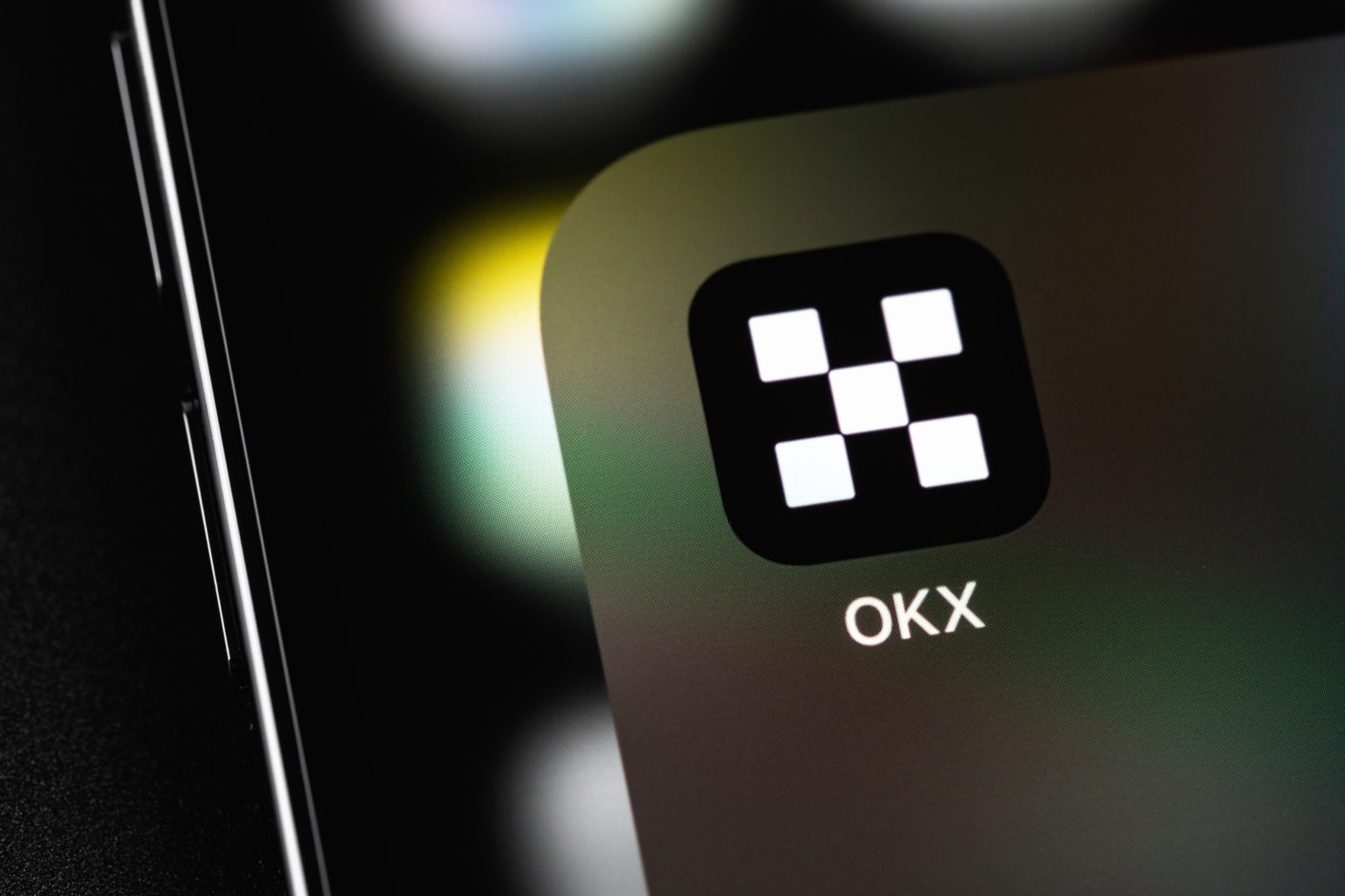 OKX logo app telefoon