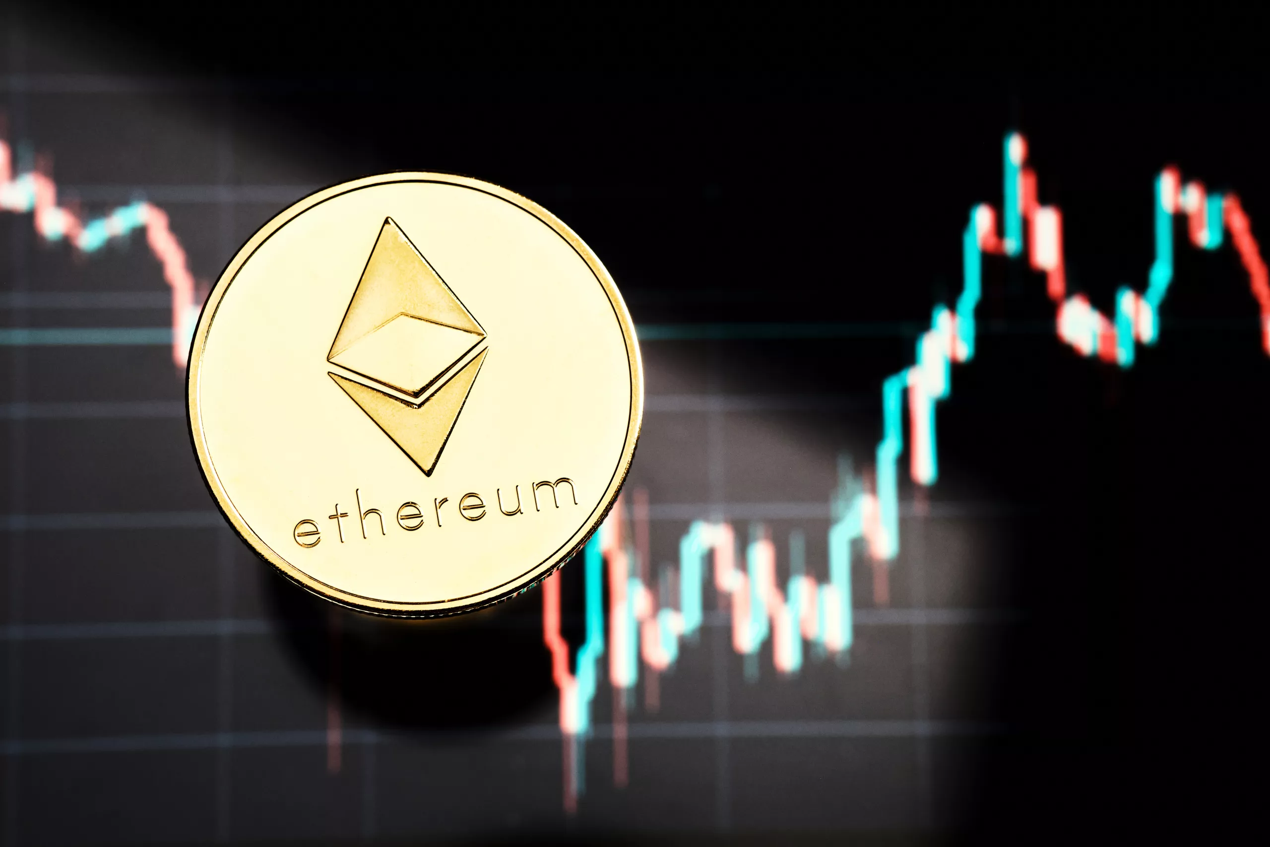 Ethereum cryptocurrency and chart