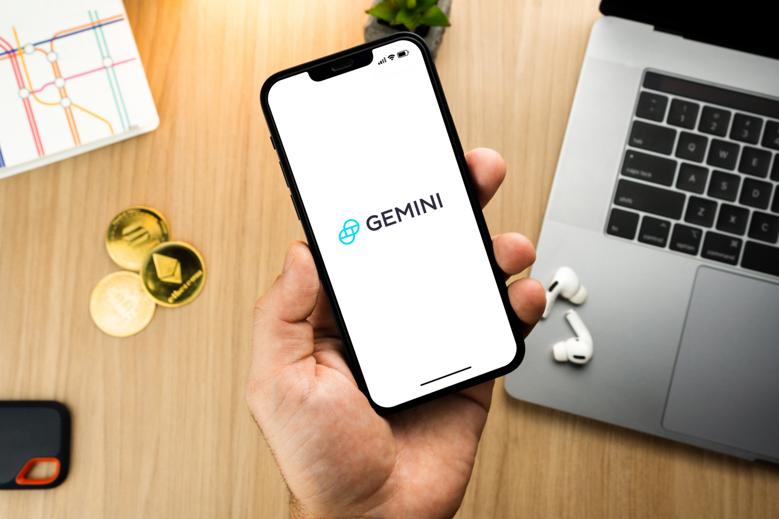 Gemini Logo on Smartphone