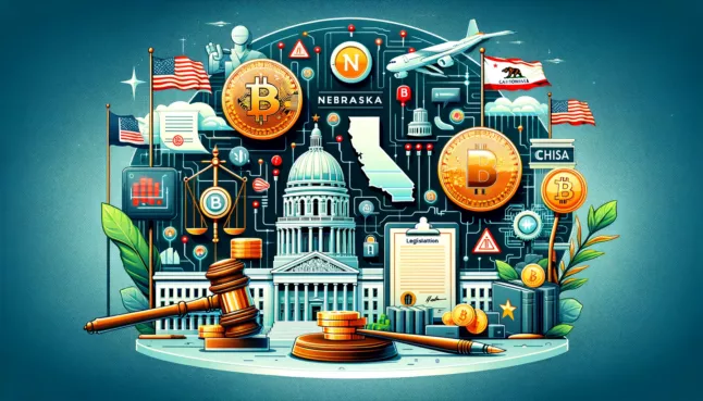 Nebraska und Kalifornien führen neue Gesetzgebung für Kryptowährungen und KI ein