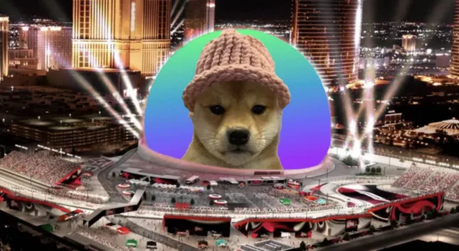 Dogwifhat (WIF): Die Meme Coin, die auf der Las Vegas Sphere leuchten wird