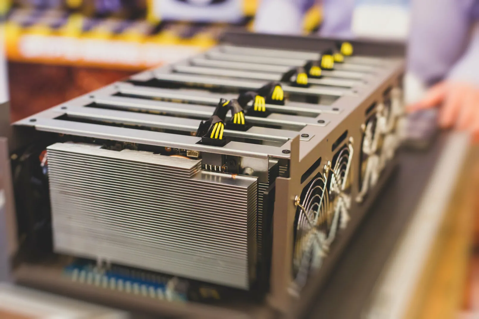 Crypto Mining Closeup