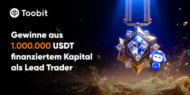 Toobit bietet 1.000.000 USDT an Finanzierungskapital mit neuer Lead Trader Challenge