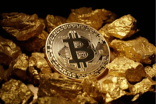 Bitcoin folgt Gold immer stärker als sicherer Hafen