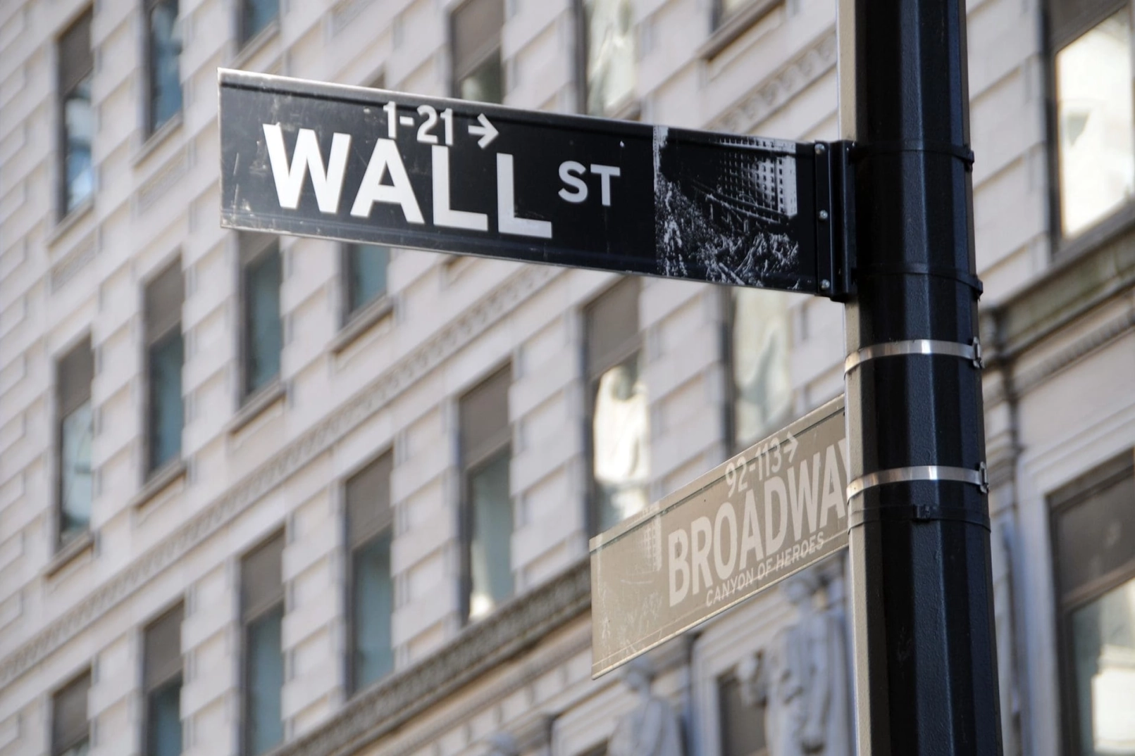 Wall Street Ecke Broadway NY