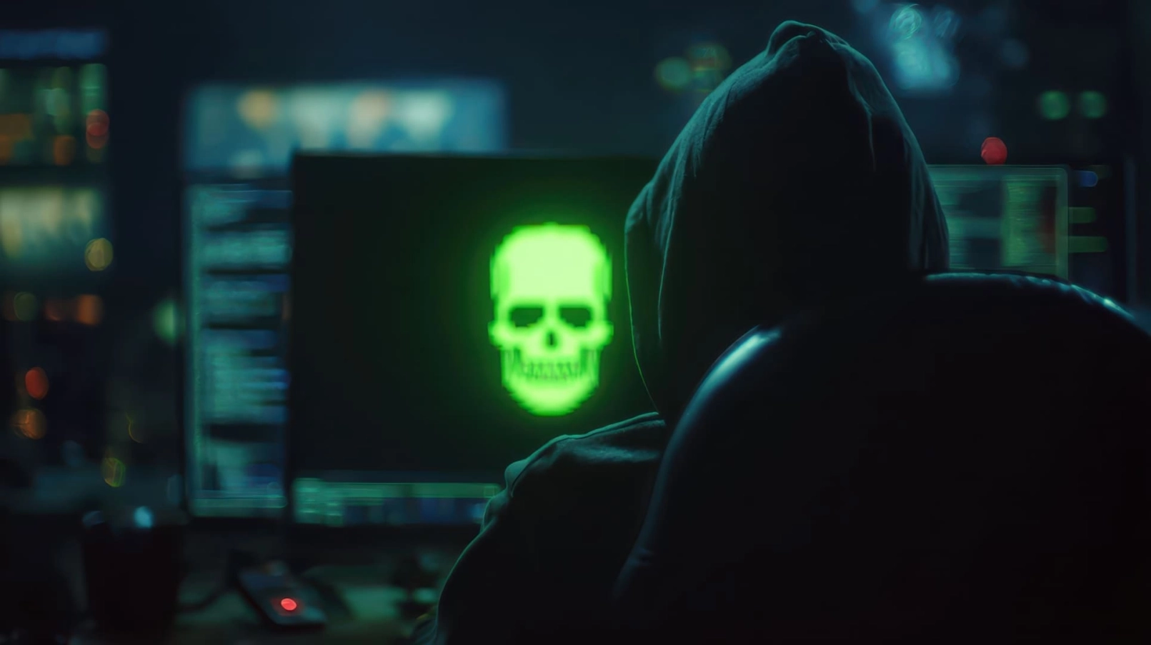 Vermummter Hacker