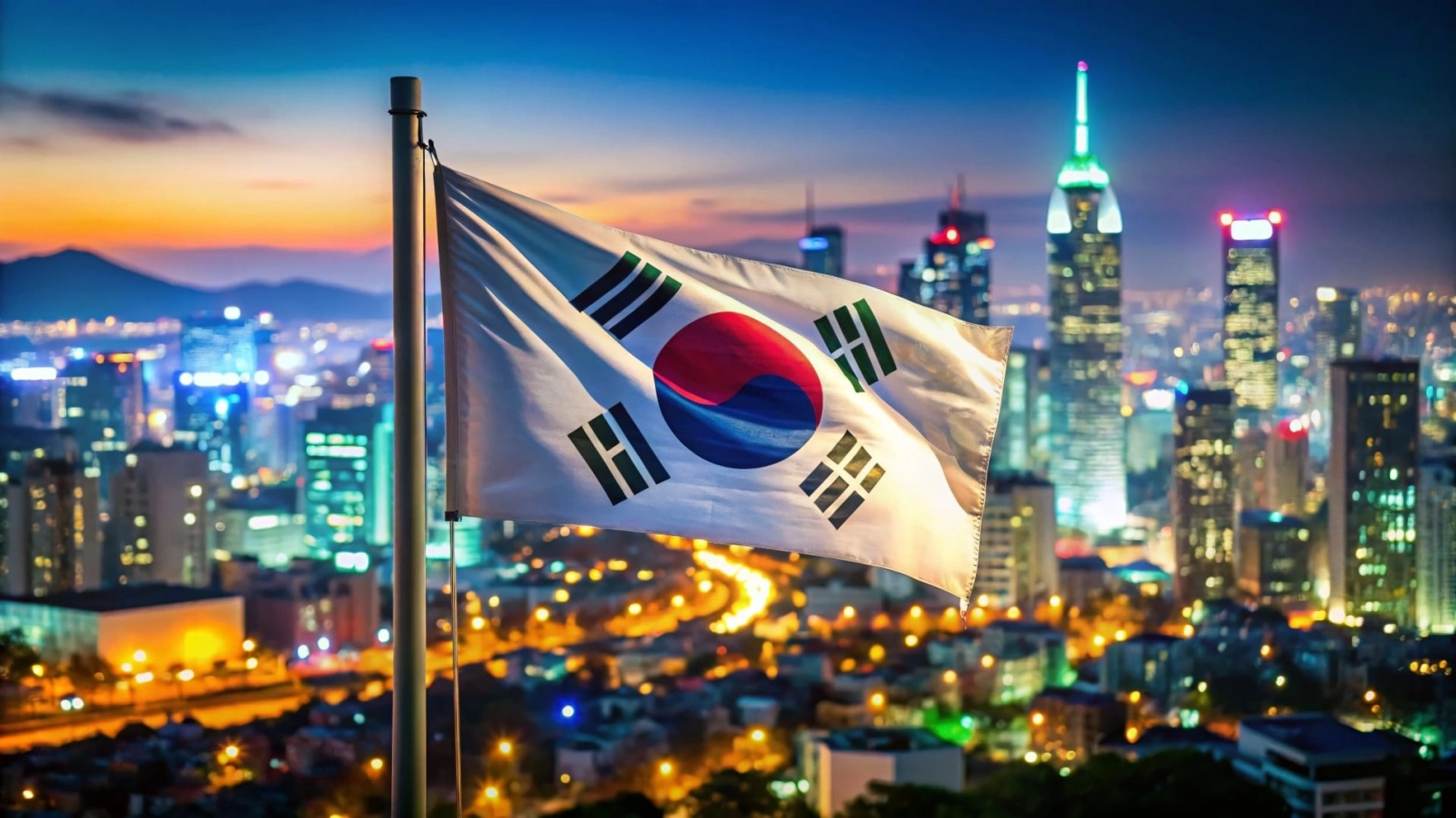 Südkoreanische Flagge