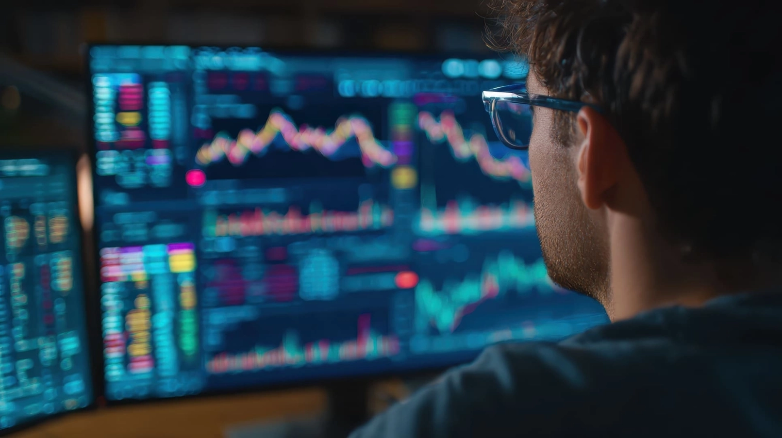 Kurschart eines Traders