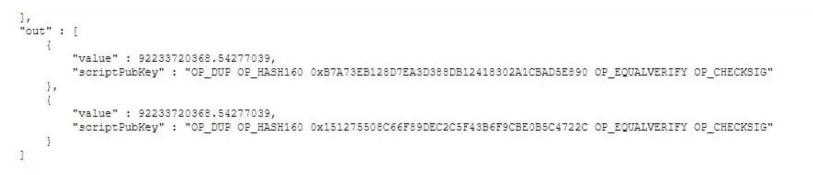 Screenshot des Value-Overflow-Vorfalls, bei dem durch einen Fehler in Bitcoin in Block 74.638 mehr als 184 Milliarden BTC erzeugt wurden.