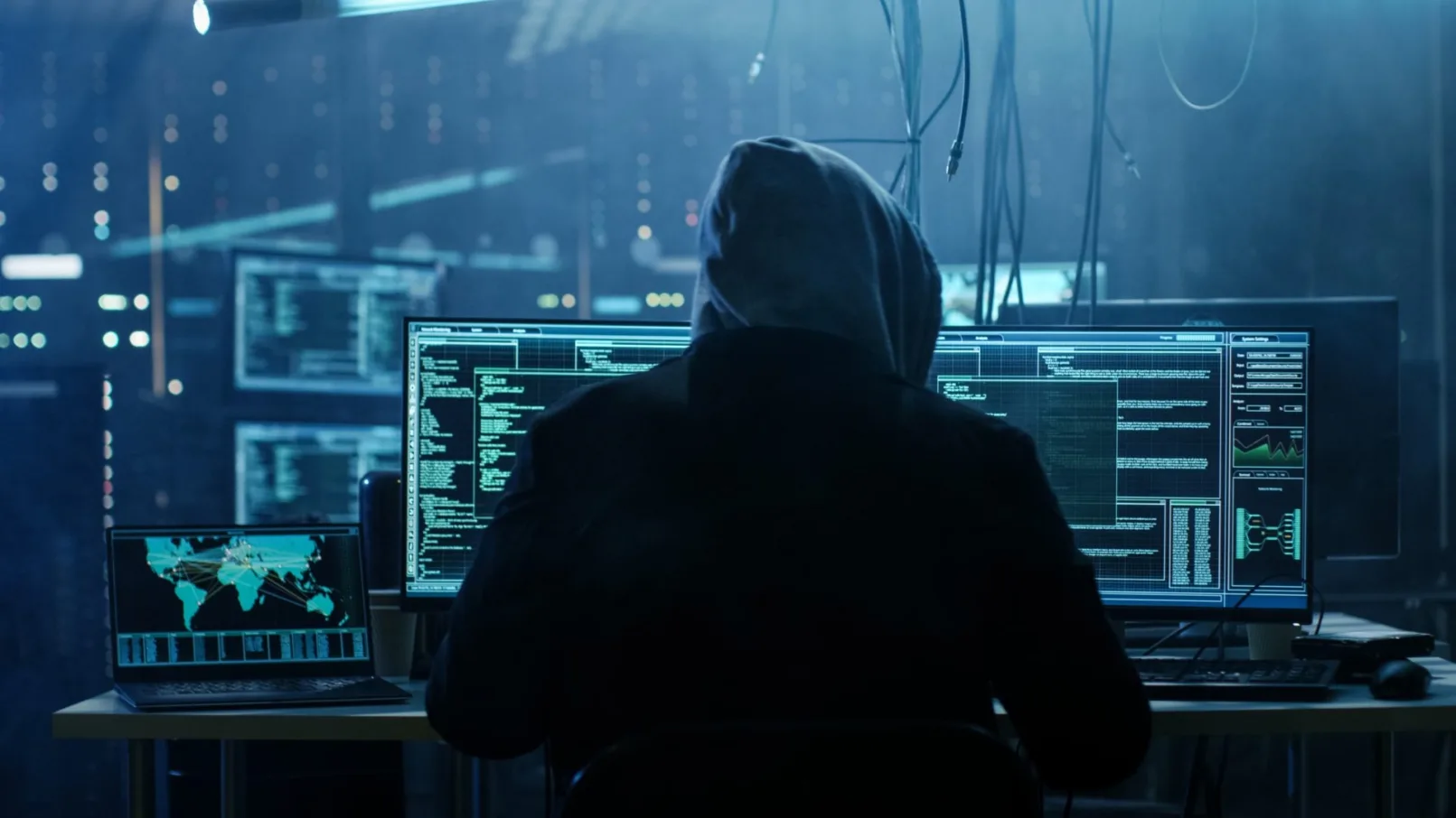Hacker à capuche dangereux