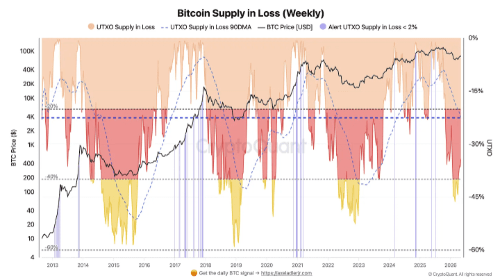 De Bitcoin Supply in Loss