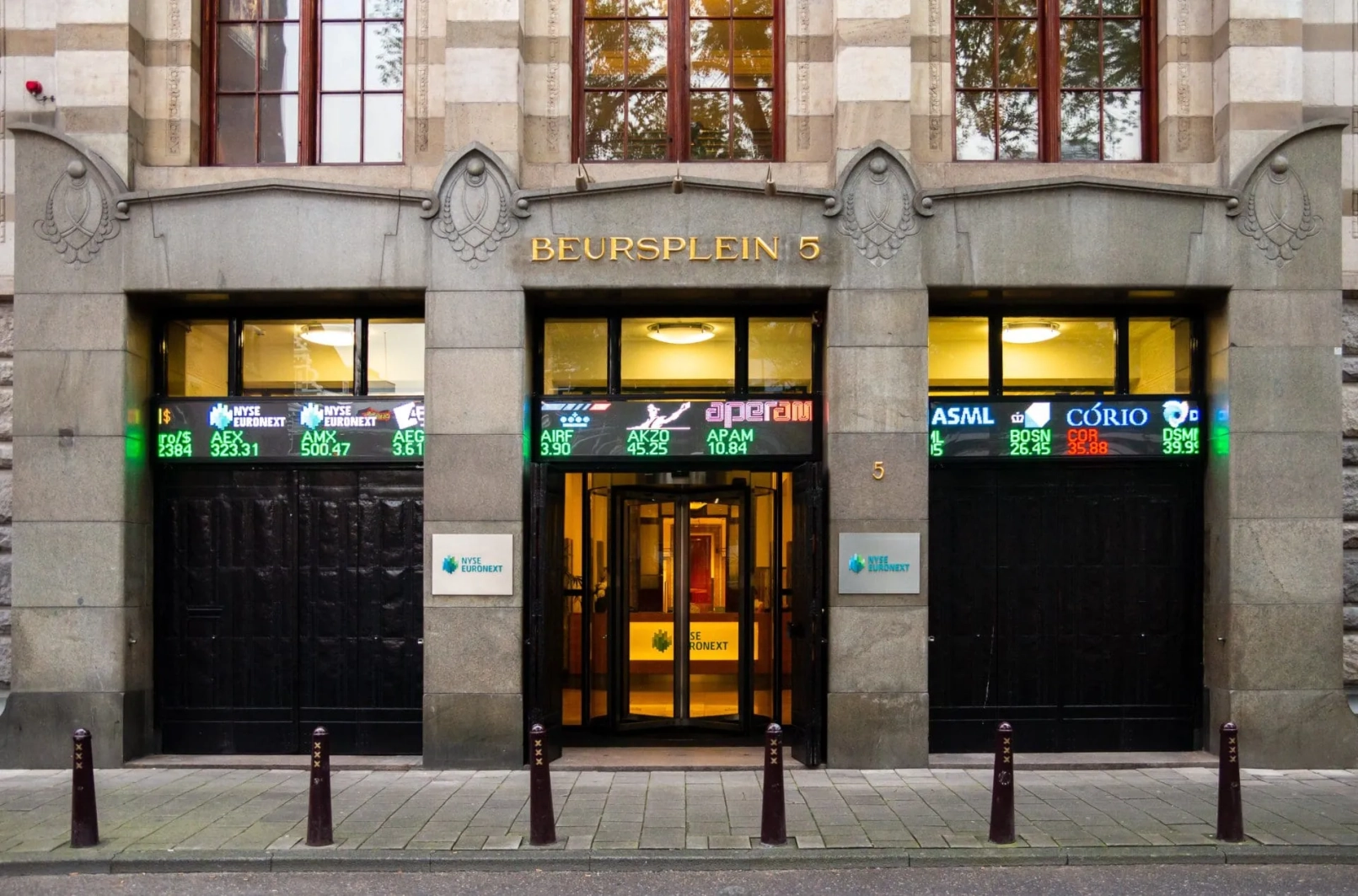 AEX, bolsa, Beursplein, Damrak