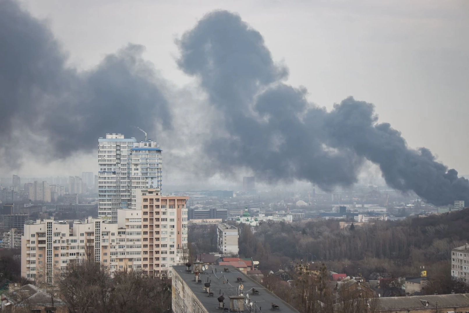 explosión en Kiev