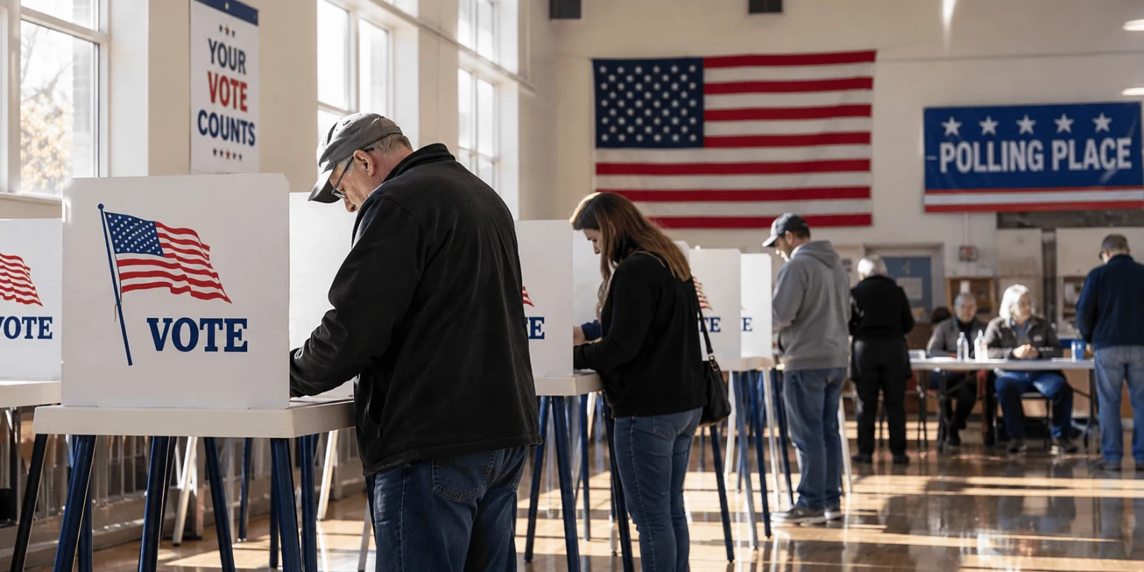 Elecciones en Estados Unidos: centro de votación
